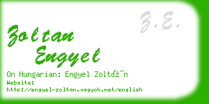 zoltan engyel business card